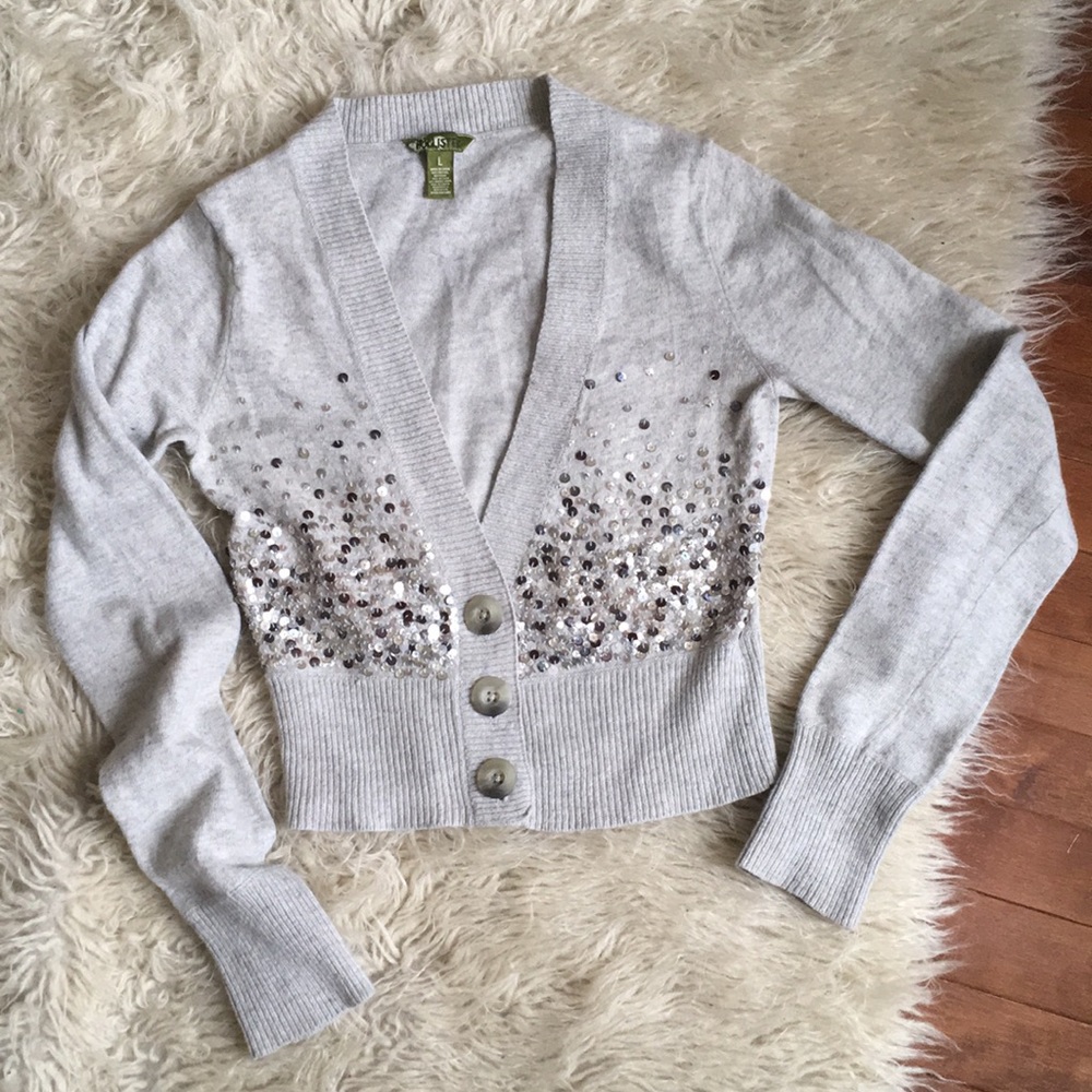 Gorgeous Hollister rayon/rabbit sequined sweater!